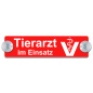 Preview: Tierarzt im Einsatz mit Veterinärlogo